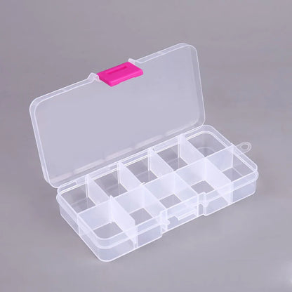 Nail Storage Box Plastic Desktop Drawer