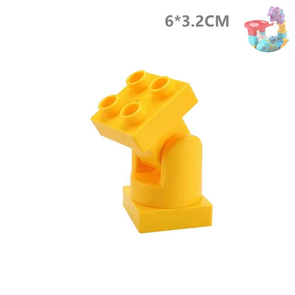 Big Building Blocks Marble Race Run Track Dinosaur Part Maze Toy
