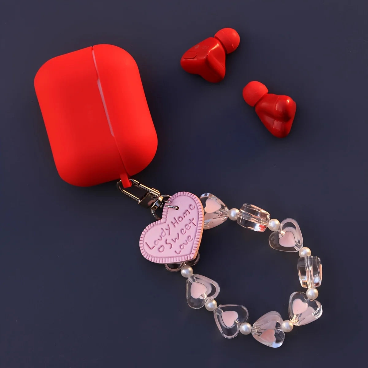 TWS Heart Shaped Bluetooth Headset Wireless Earbuds with ENC Smart Noise Cancellation