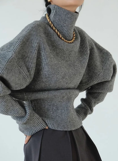 Loose Casual Versatile Long Sleeve Knit Sweater Pullovers