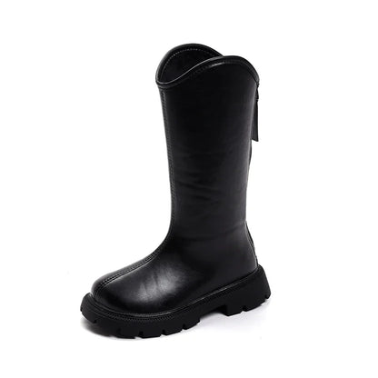 Korean Style Anti-slippery Chic Leather High Boots