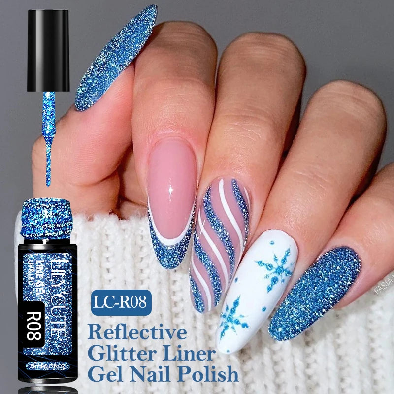 Super Bright Silver Metallic Liner Gel Nail Polish