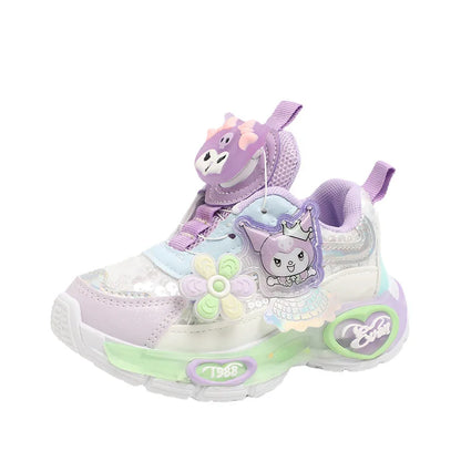 Illuminating Buttons Breathable Sneakers