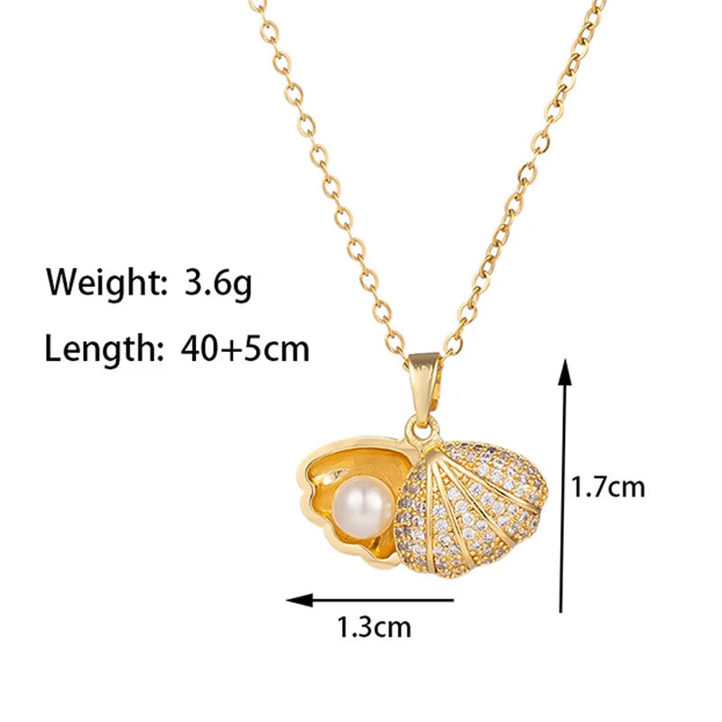 Heart Butterfly Stainless Steel Pendant Necklaces Jewelry