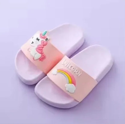 Unicorn Rainbow Indoor Toddler Slippers