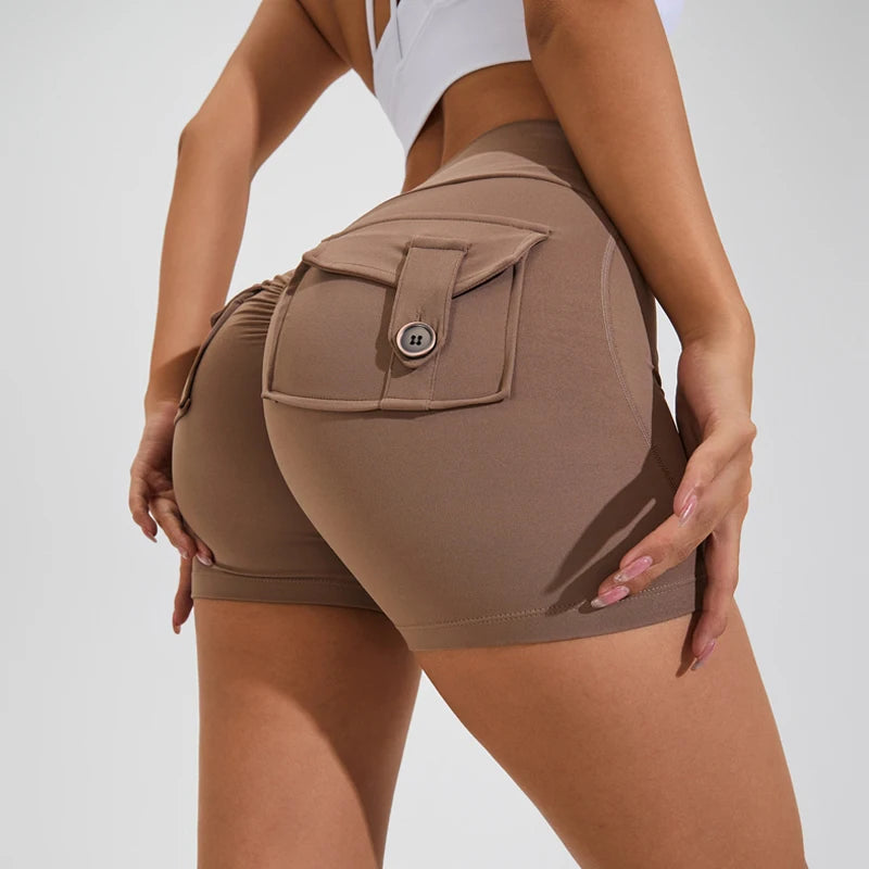 Scrunched Butt Gym High Wais Sexy Sports Shorts