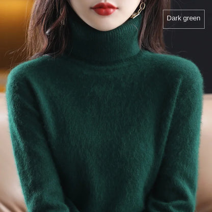 Cashmere Turtleneck Pullover Sweater