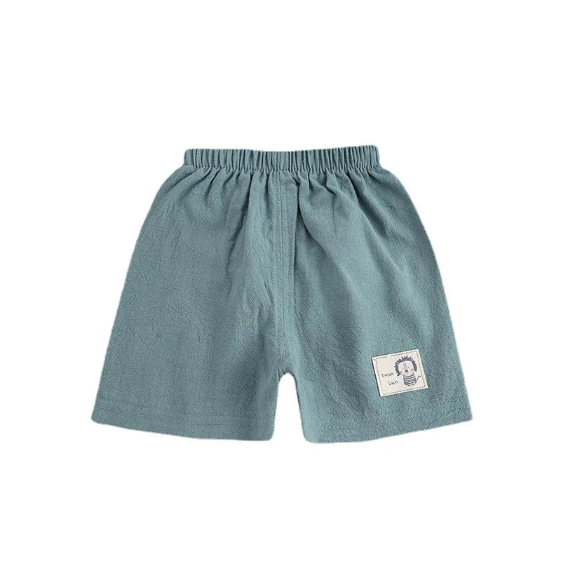 Shorts Boys Girls Cotton Linen Short Pants