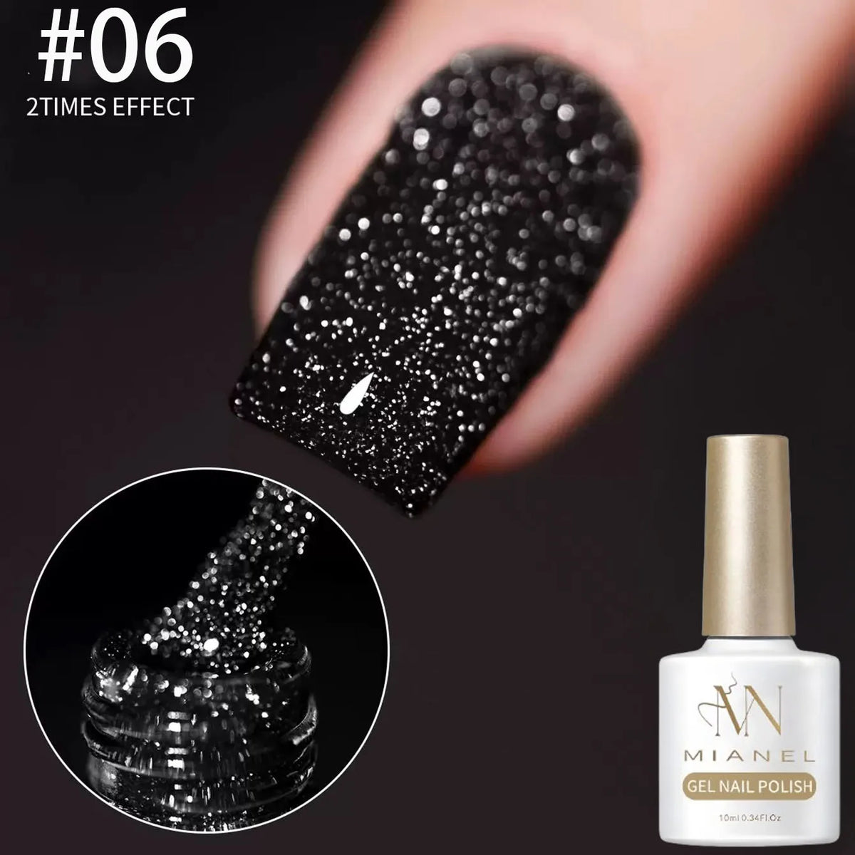Gel Nail Polish Adhesive Burst Flash Broken Diamond Halloween Nails Art Kit