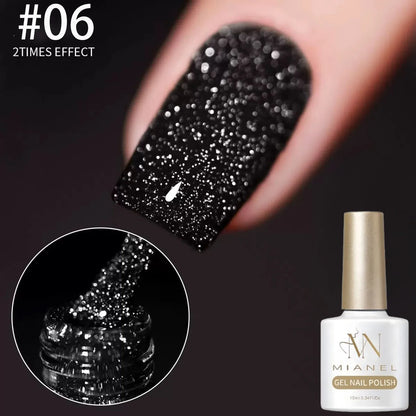 Gel Nail Polish Adhesive Burst Flash Broken Diamond Halloween Nails Art Kit