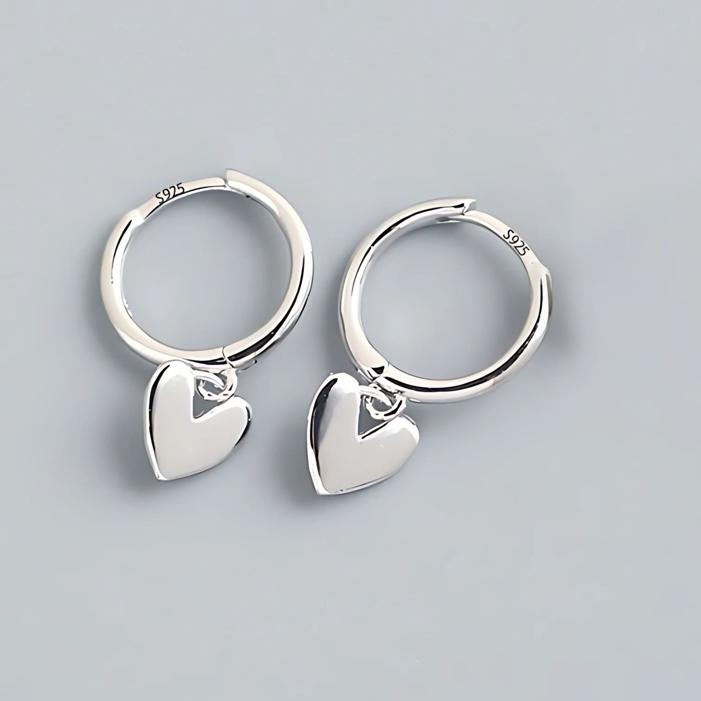 925 Sterling Silver Frosting Hoop Earrings
