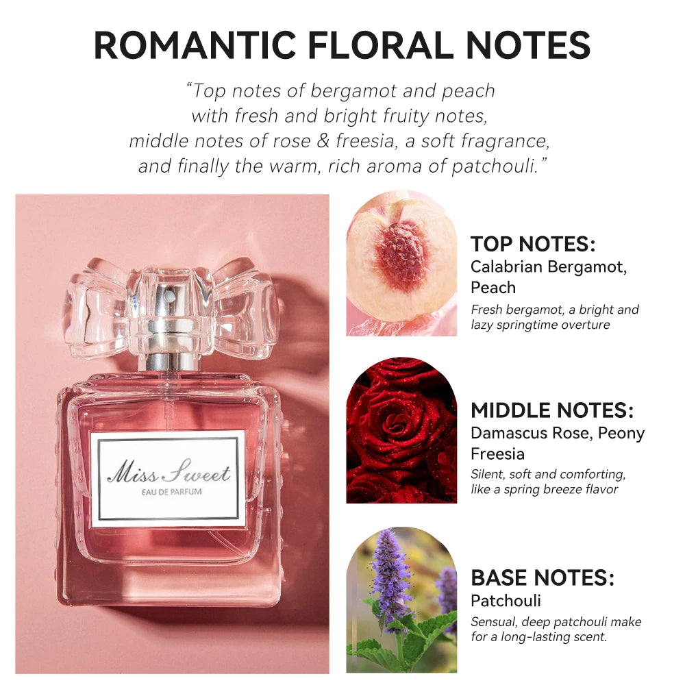 Eau de Parfum Floral Romántico de Larga Duración