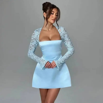 Waist Wrap Mini Backless Sexy Dress