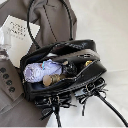 DANA Tote Pu Leather Bag Burgundy