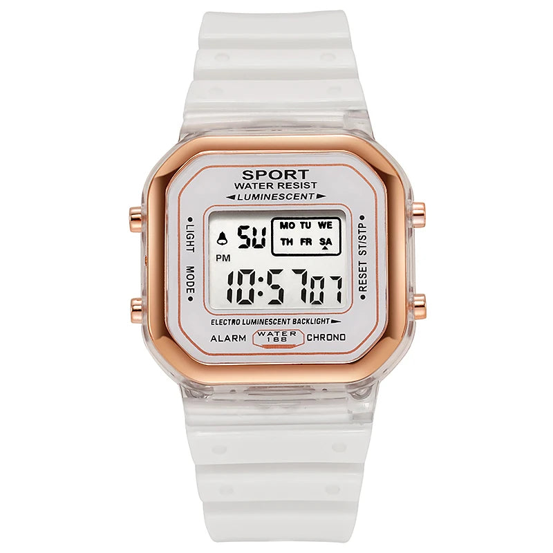 LED Digital Multi Functional Sports Minimalist Electronic Watch