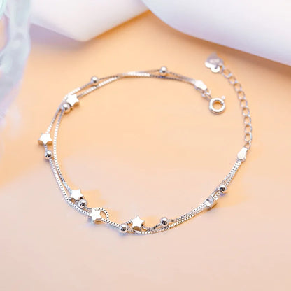DANA 925 Sterling Silver Star Beaded Bracelets