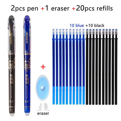 12Pcs/23Pcs/34Pcs/60Pcs Erasable Gel Pen Set