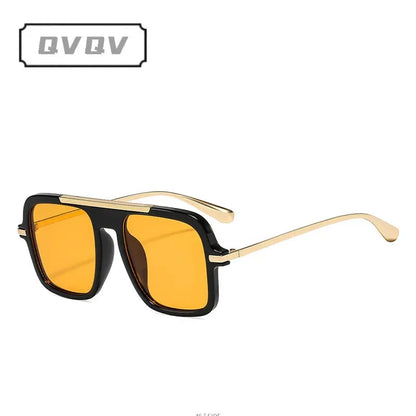 Square Oversized Leopard Champagne Sunglasses