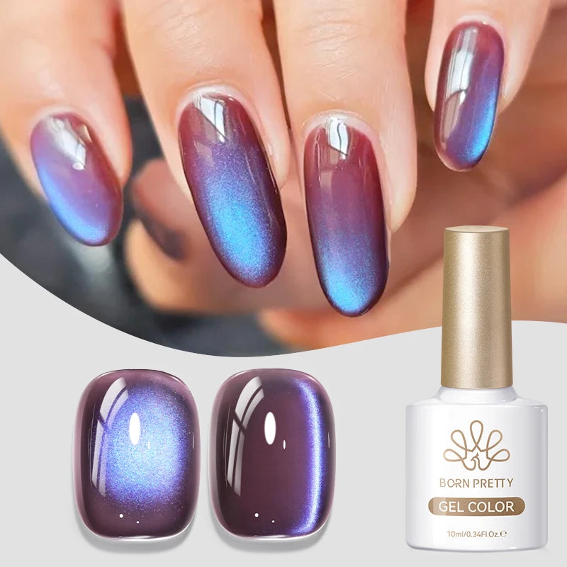 10ml Brown Purple Black Red Cat Magnetic Gel Polish Manicure Soak Off