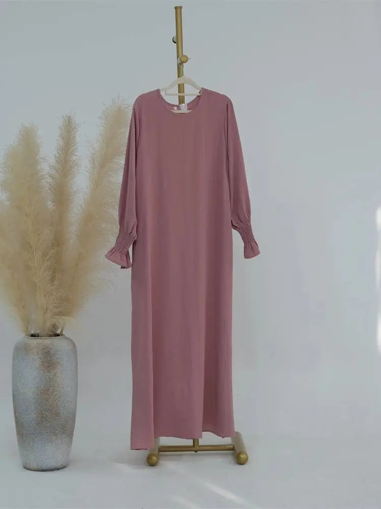 Jersey Solid Modest Under Abaya Islamic Robe