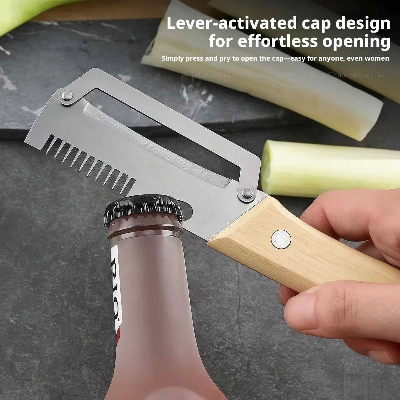 Paring Knife Ergonomic Wood Handle Stainless Steel