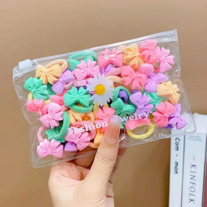 10/20Pcs/Set Cute Cartoon Rubber Elastic Hair Bands
