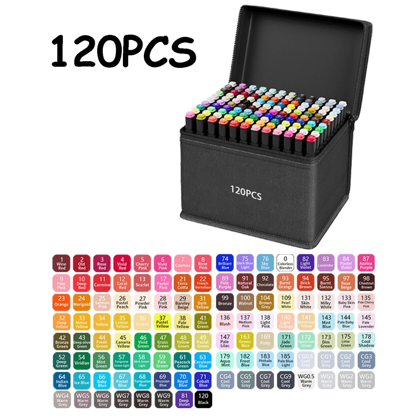 24/48/80/120/168/262 Colors Professional Drawing Markers