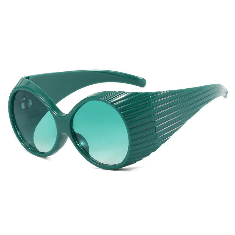 Oversized Round Stage Sunglasses