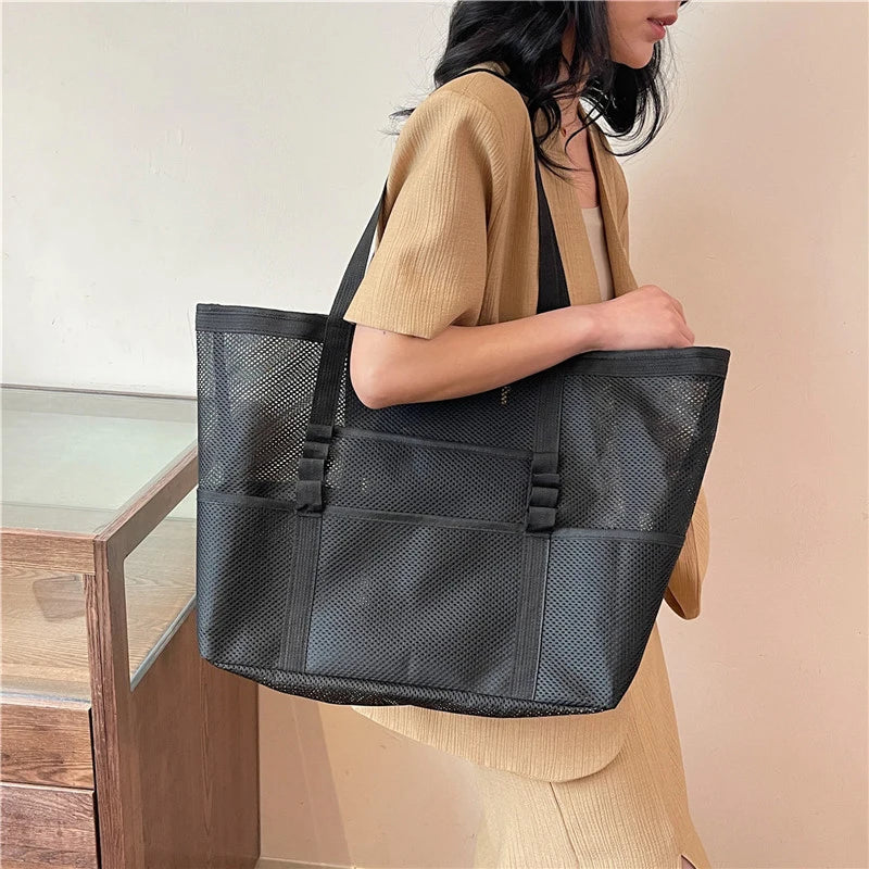Portable Mesh Beach Bag