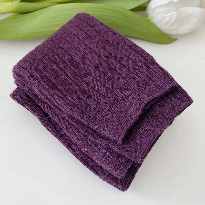 1-6 Years Girls Toddler Baby Basic Ribbed Sweater and Leggings Footless Pants