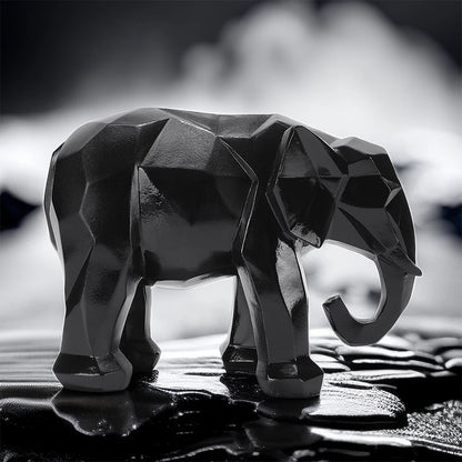1PC Elephant Resin Decor  Handcrafted 3D Sculpture