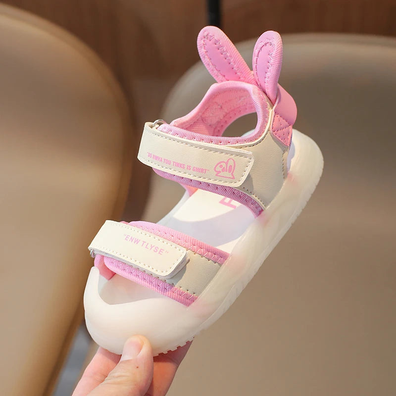 Cartoon Greenish Pink Soft Boys Girls Shoes