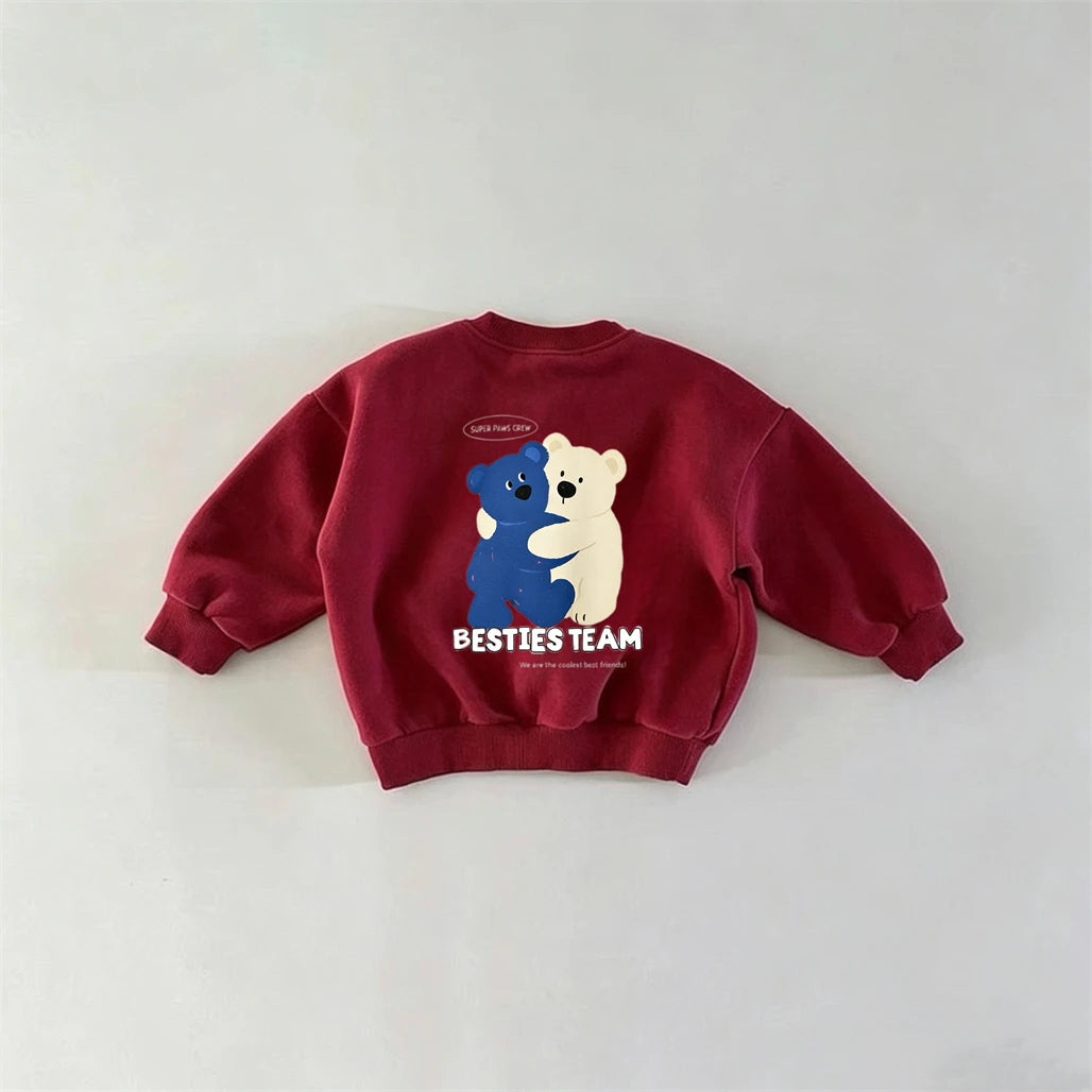 Cartoon Casual Loose Autumn Printed Toddler Printed Hoodie