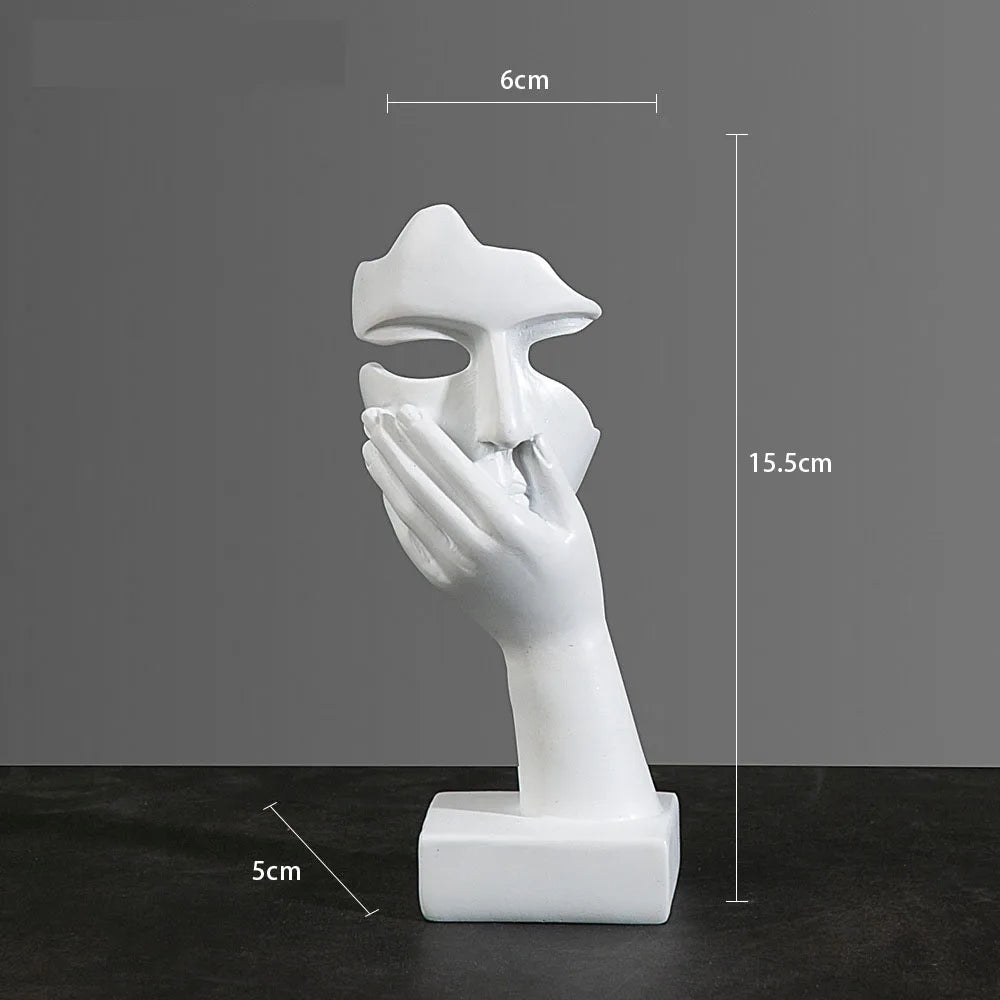 Resin Abstract Mask Statues Decor Gift