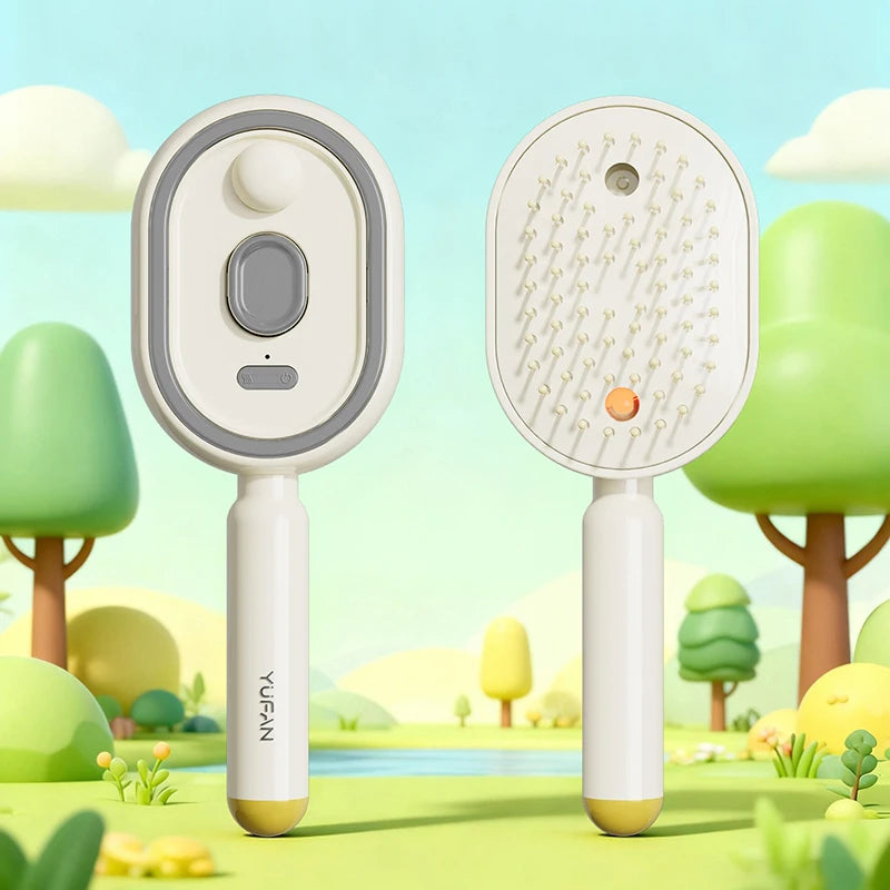 Multifunctional Spray Hair Brush Hydrating Hair Care Brush