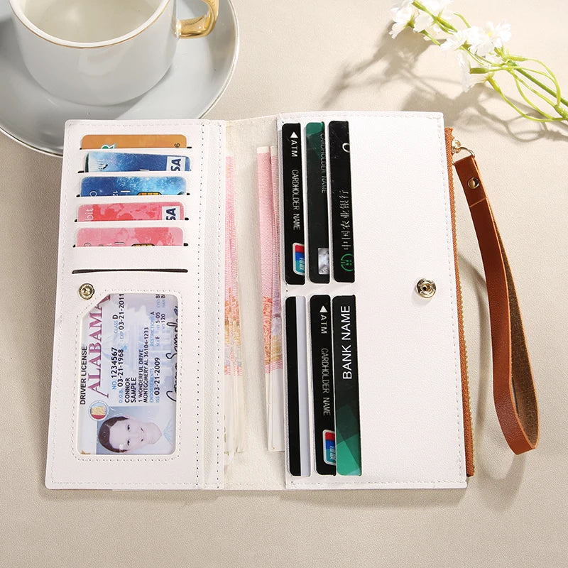 Long tassel multi-card holder Wallet