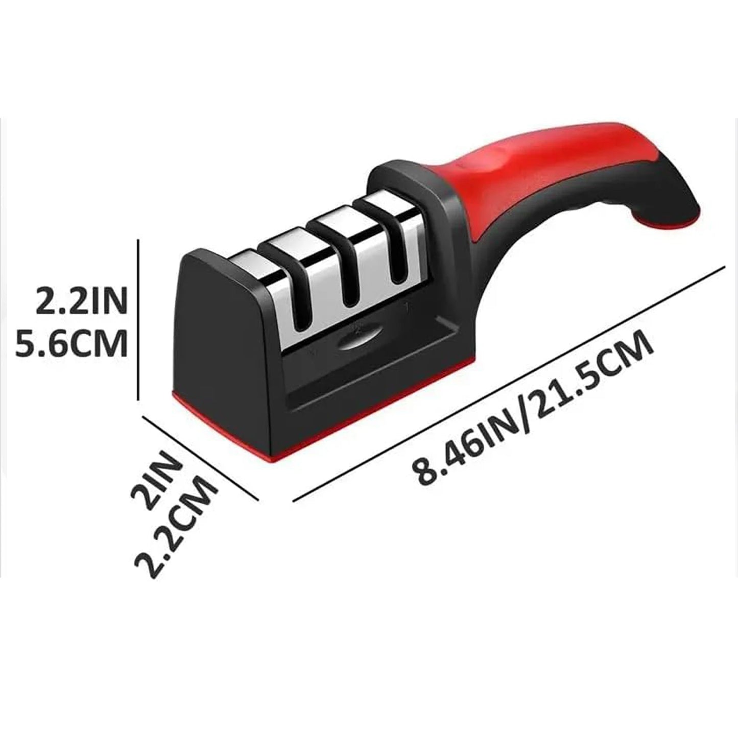 3-Segment Knife Sharpener Stainless Steel