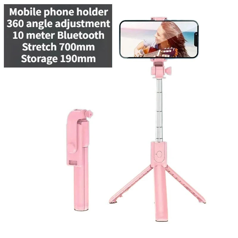 Expandable 3-in-1 Selfie Stick Tripod With Detachable BT Wireless Remote