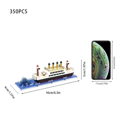 Micro particle building block assembly toy Titanic toy