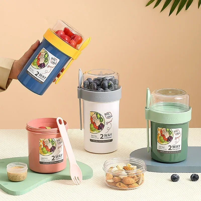 790ml/990ml Salad Oatmeal Cup Breakfast Cup Cereal Nut