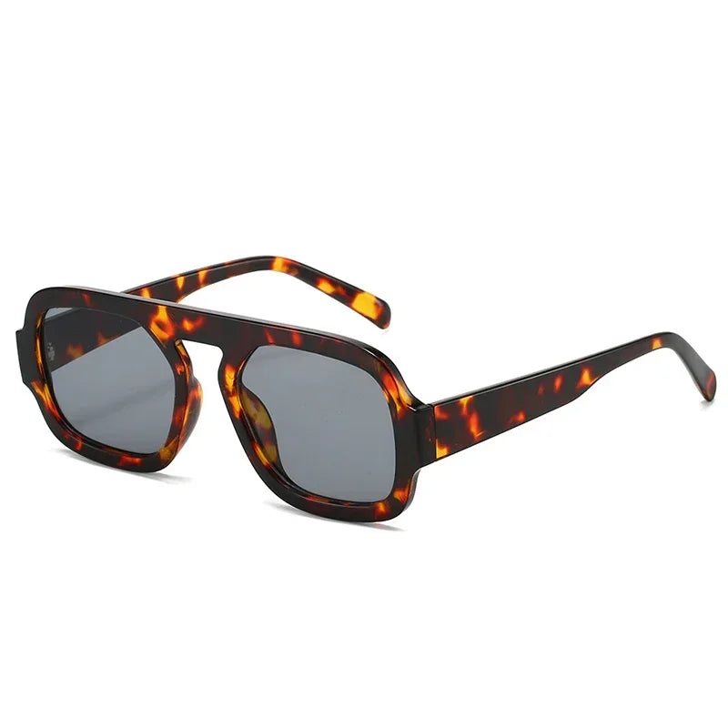 Retro Square Gradient UV400 Punk Sun Glasses