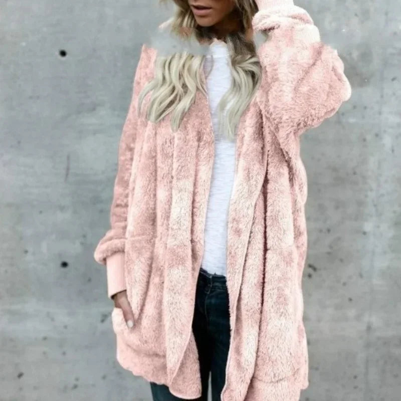 Double-faced Fur Fleece Faux Fur Thick Coat