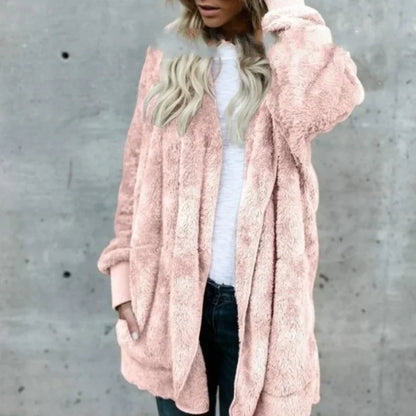 Double-faced Fur Fleece Faux Fur Thick Coat