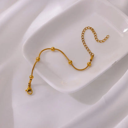 Stainless Steel Round Snake Chain Bracelets