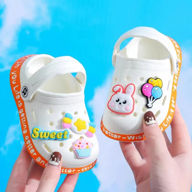 Kids Summer Cartoon Cave Hole Sandals