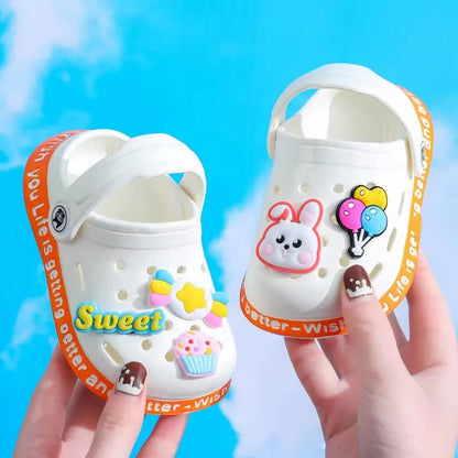 Kids Cartoon Cave Hole Sandals Beach Slippers