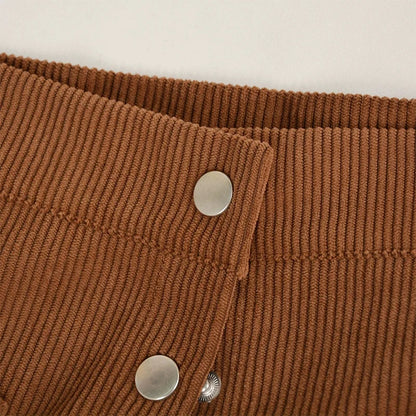 Corduroy Slim Fit Mini Skirt