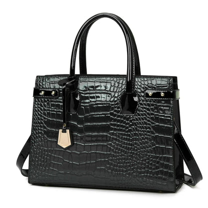 Retro Crossbody Crocodile Pattern Texture Bag Set