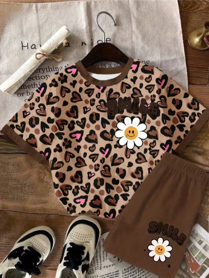 Floral Print Stretch Fabric Set