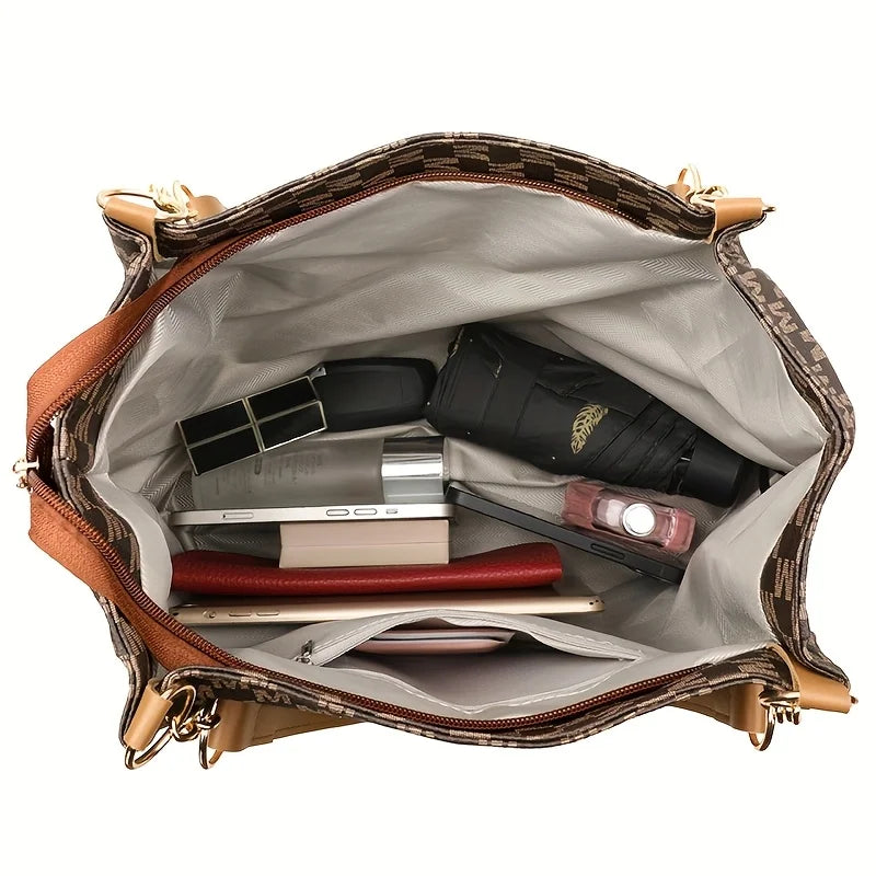 DANA Geometric Leather Letter "M" Bag